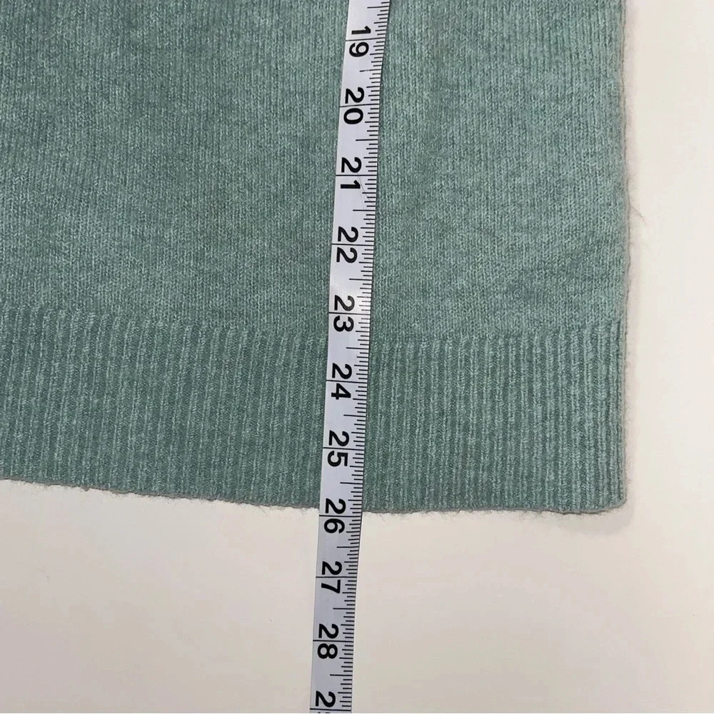 LOFT Aqua Mock Neck Wool Blend Plush Yarn Pullover Sweater Small Women’s